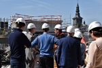 Visite du chantier de la Maison de la Culture